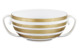 Чашка суповая JL Coquet Хемисфер Узкие полосы, золотые 350 мл