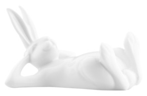 Фигурка Furstenberg Кролик лежащий 10 см, белая