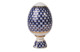 Яйцо пасхальное на подставке ИФЗ Кобальтовая сетка Молодежная 13 см, фарфор твердый