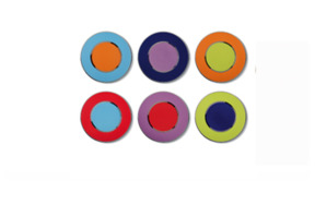 Набор из 6 тарелок акцентных Sieger by Furstenberg "Цветная коллекция" 32см (6цв)