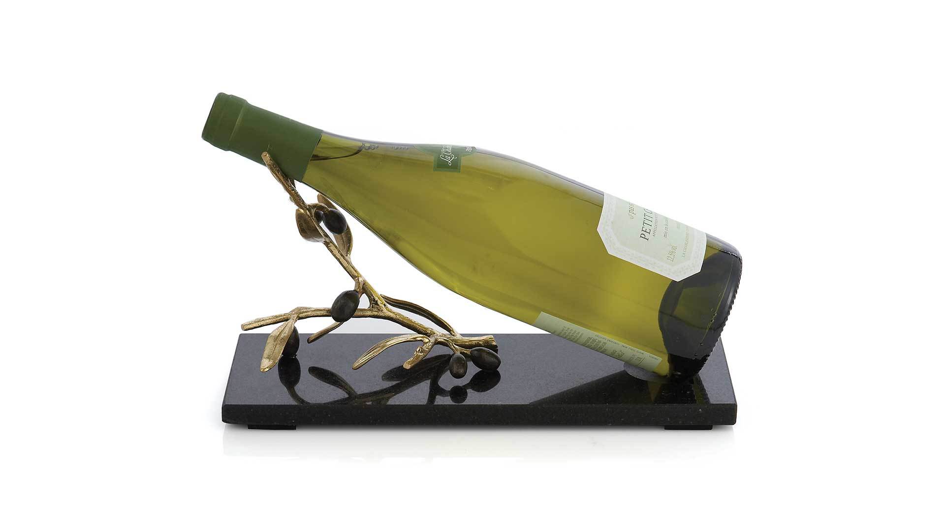 Подставка для вина Michael Aram Золотая оливковая ветвь 28 см
