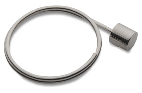 Брелок для ключей с цилиндром 3,9см, серебро 925пр