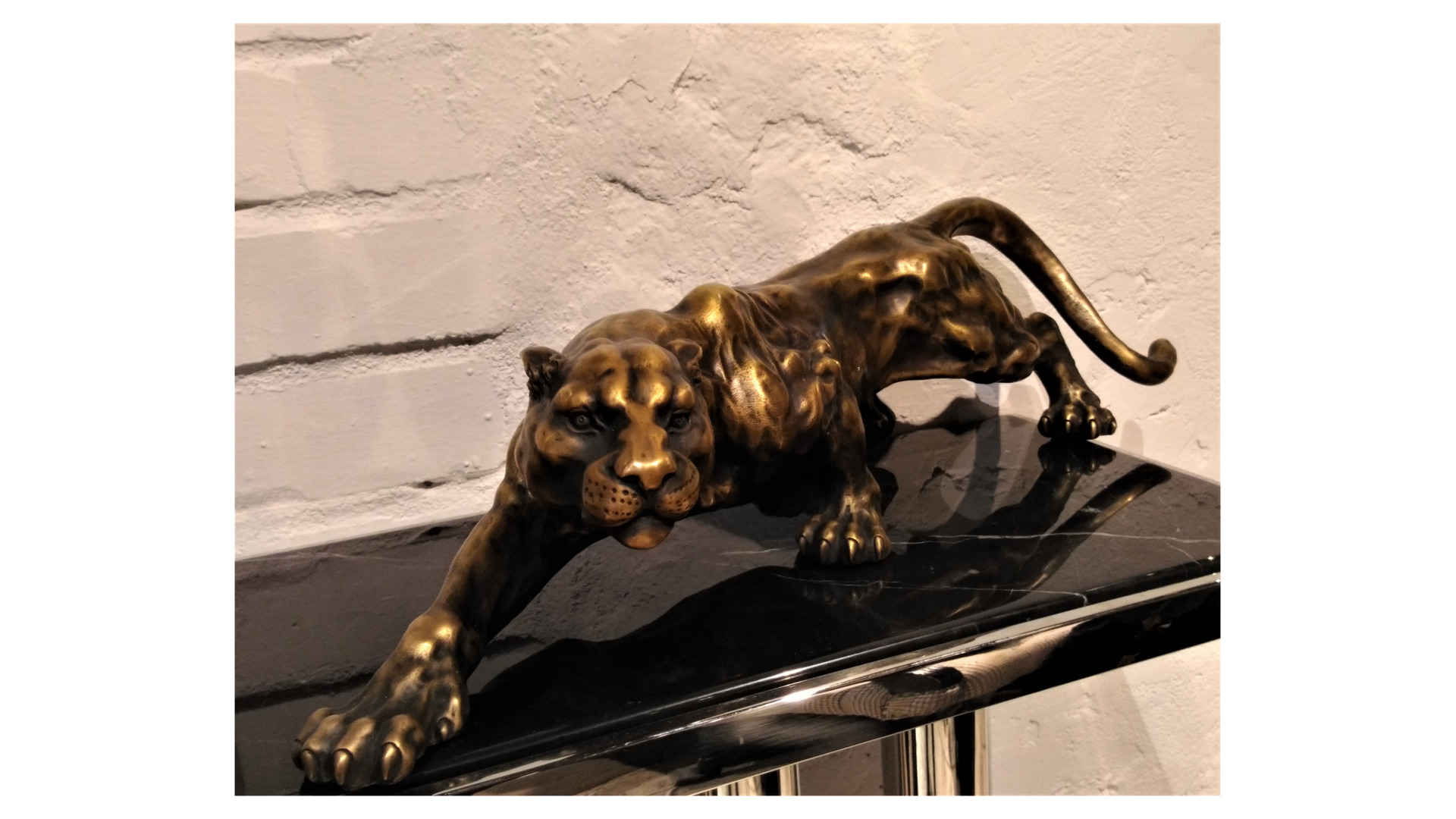 Скульптура Yachtline Пантера большая, бронза