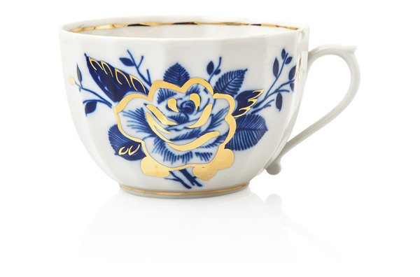 Чашка чайная с блюдцем Франц Гарднер в Вербилках Ночные цветы, фарфор твердый