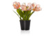 Цветок искусственный в горшке Silk-ka Тюльпан 34 см, персиковый