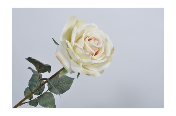 Цветок искусственный Silk-ka "Роза" 66см (песочный)