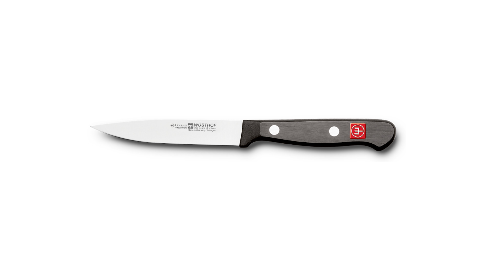Нож кухонный универсальный Wuesthof Gourmet 10 см, сталь молибден-ванадиевая