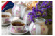 Сервиз чайный Дулевский фарфоровый завод Белый лебедь Розовый сад на 6 персон 15 предметов, фарфор