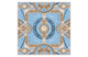 Платок сувенирный Русские в моде Жемчужина Крыма 90х90 см, шелк, вискоза, машинная подшивка