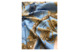 Платок сувенирный Русские в моде Жемчужина Крыма 90х90 см, шелк, вискоза, машинная подшивка