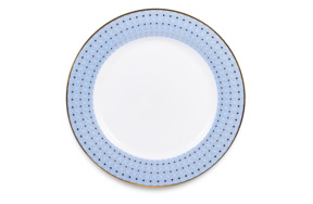 Тарелка обеденная ИФЗ Азур 2 Стандартная 2, 27 см, фарфор костяной, белый костяной