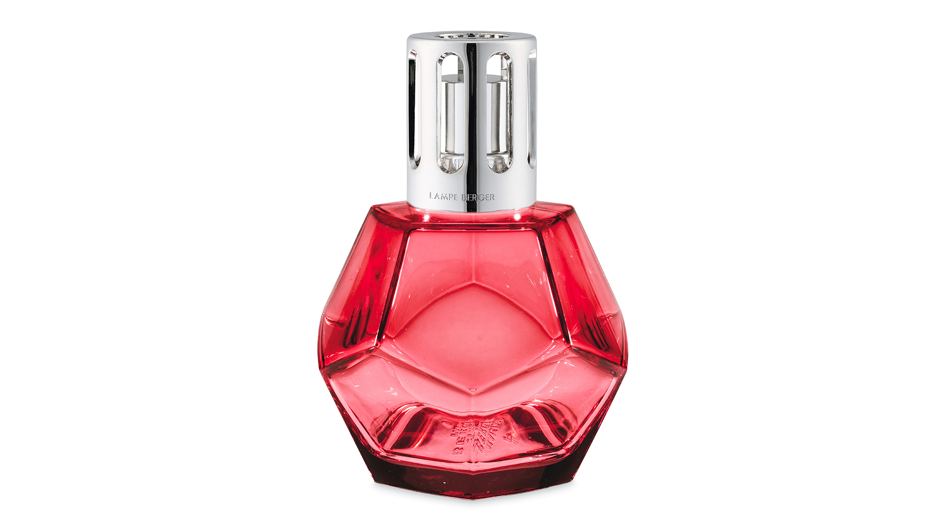 Набор "Геометрия" (красный) (Лампа + аромат 180мл "Очарование Парижа")