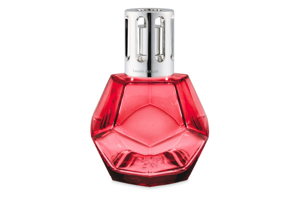 Набор "Геометрия" (красный) (Лампа + аромат 180мл "Очарование Парижа")