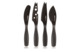 Набор мини-ножей для всех видов сыра Boska Монако+ 19х19 см, 4 шт, сталь, черный, п/к
