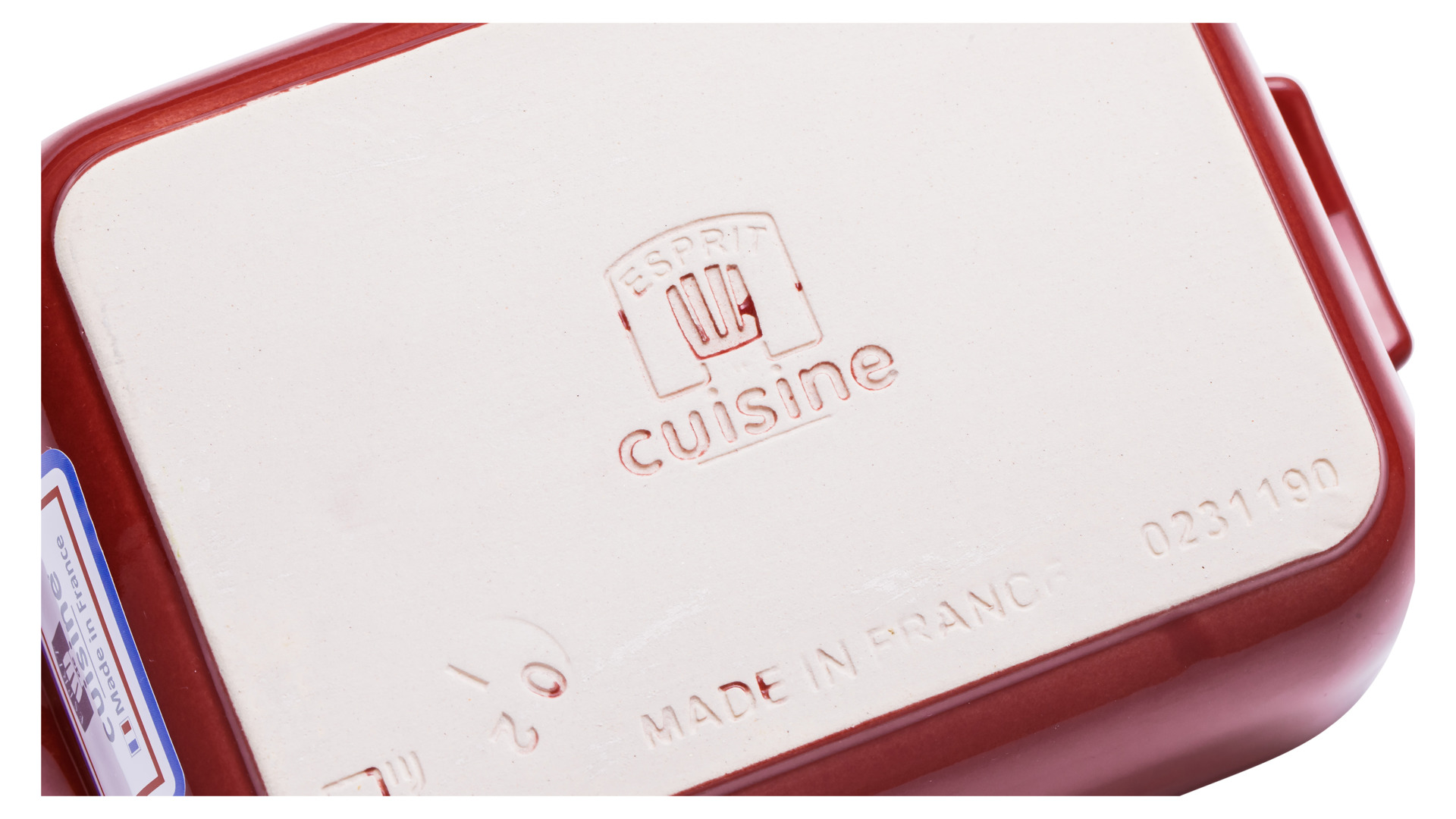 Форма для запекания прямоугольная Esprit de cuisine 40,5x27 см, 5,3 л, керамика, малиновая