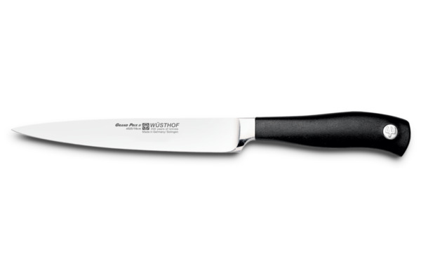 Набор кухонных ножей с ножницами и мусатом на подставке Wuesthof Grand Prix, 5 шт, сталь кованая