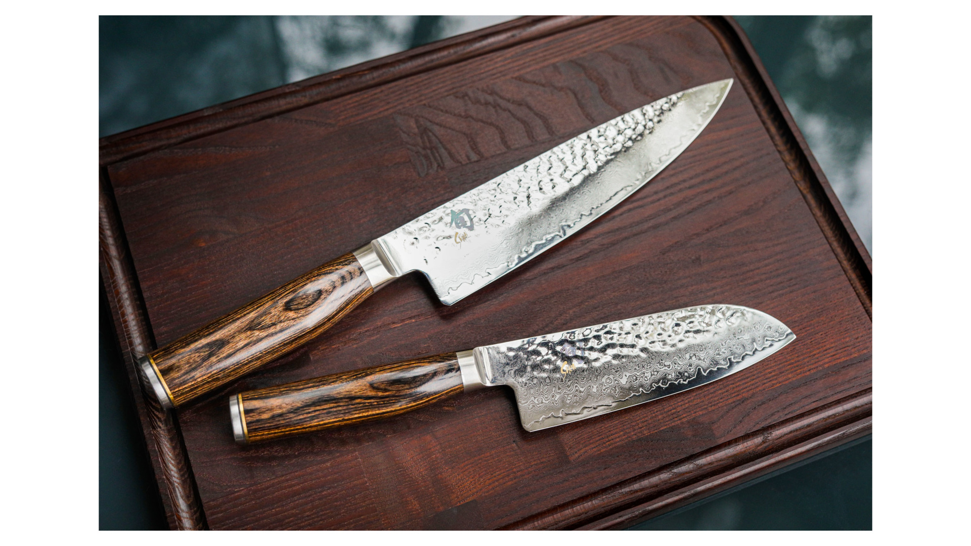 Нож поварской Сантоку KAI Шан Премьер 18 см, ручка дерева пакка