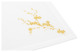 Набор салфеток Weissfee Блум 35х50 см, 6 шт, хлопок, белый, золотистая вышивка