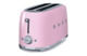 Тостер на 4 ломтика Smeg, розовый, TSF02PKEU