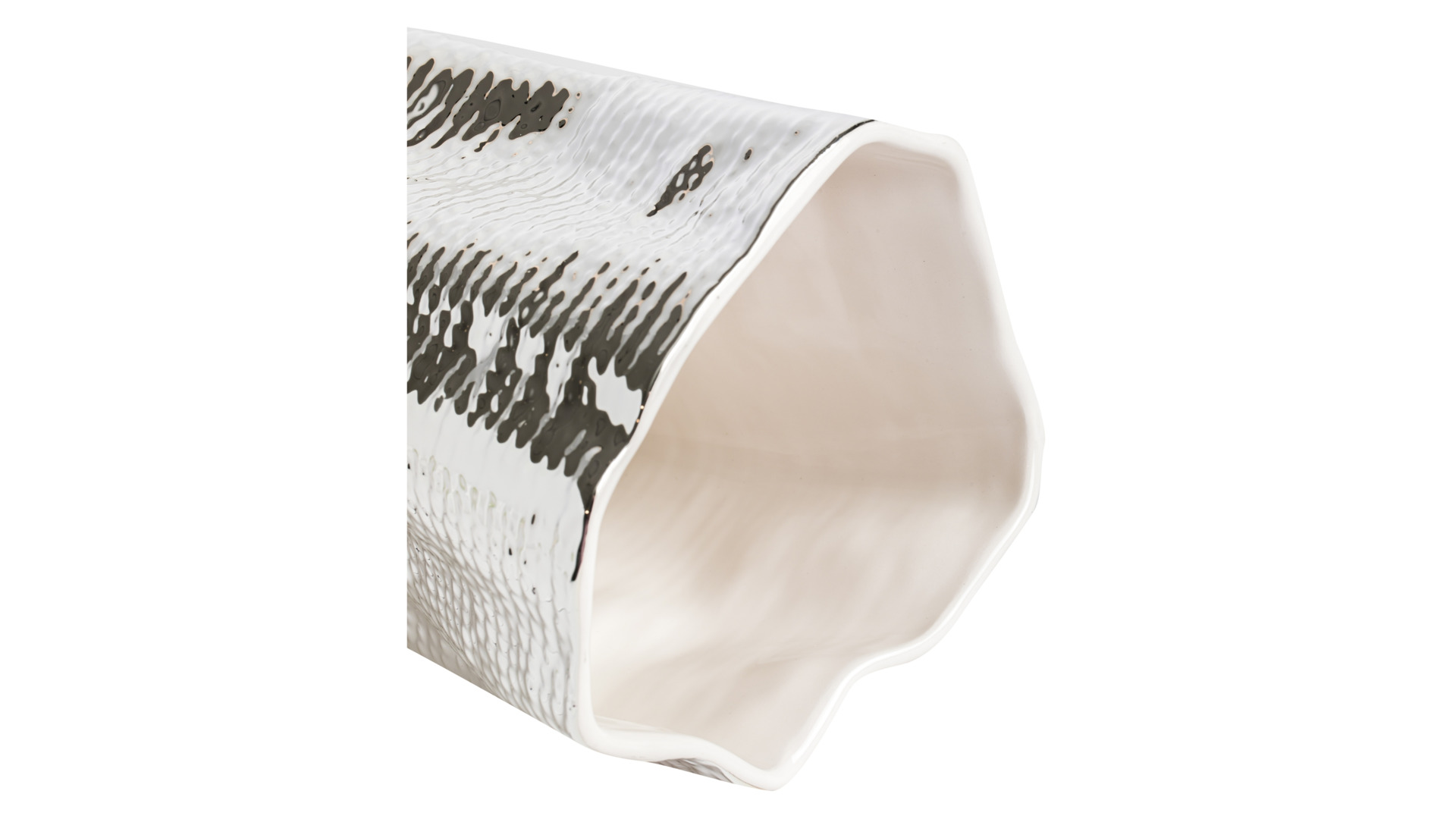 Ваза декоративная Argenesi Vesta 33 см, керамика, белый