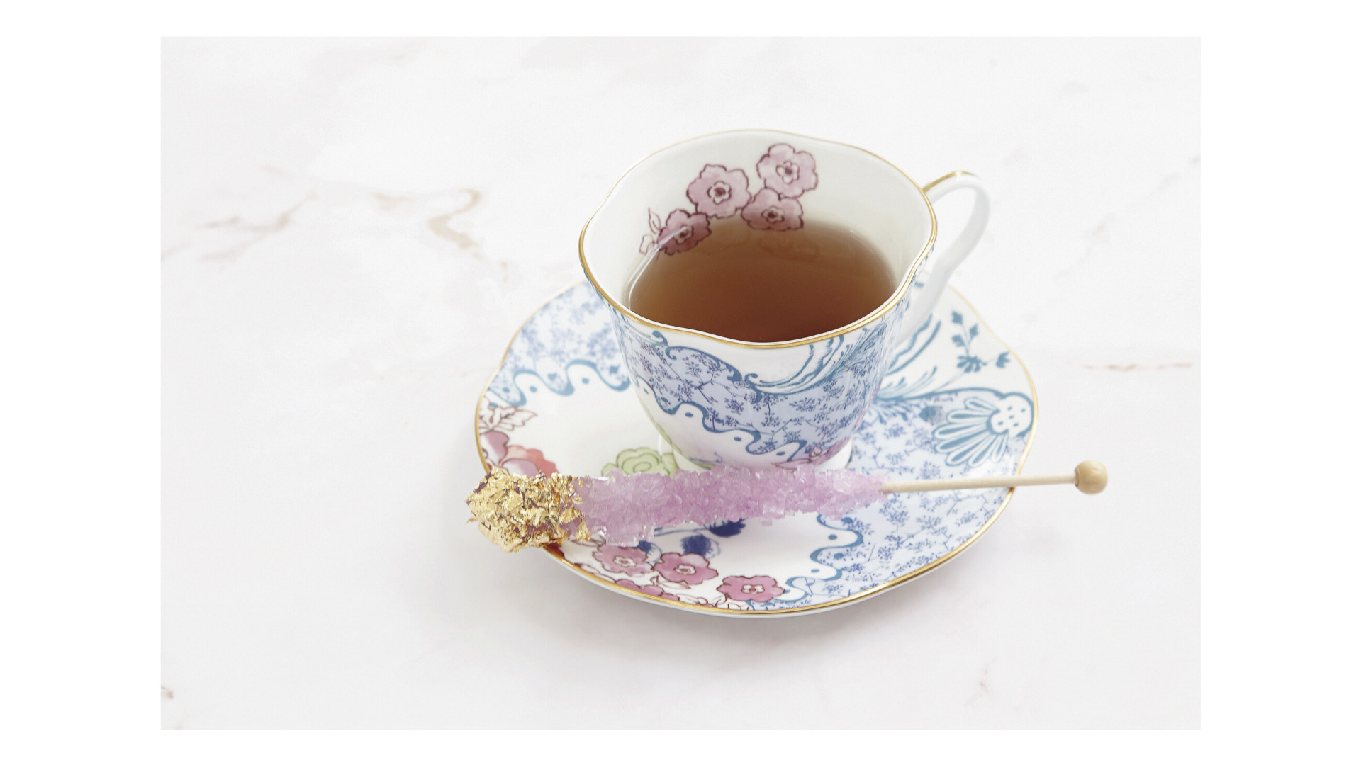 Чашка чайная с блюдцем Wedgwood Бабочки и цветы 250 мл, фарфор