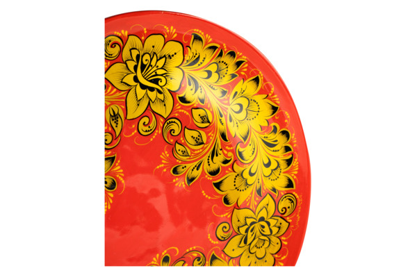 Набор для пасхи Хохломская роспись Золотая хохлома Несушка (подставка, солонка, яйца), дерево