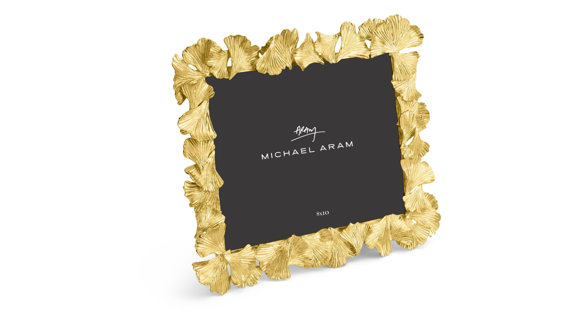 Рамка для фото Michael Aram Листья гинкго 20х25 см, золото