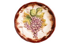 Салатник Certified Int Виноделие Красный виноград-1 21 см, керамика
