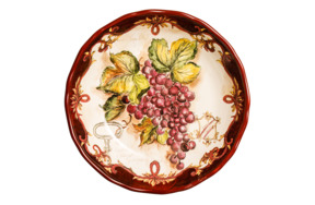 Салатник Certified Int Виноделие Красный виноград-2 21 см, керамика