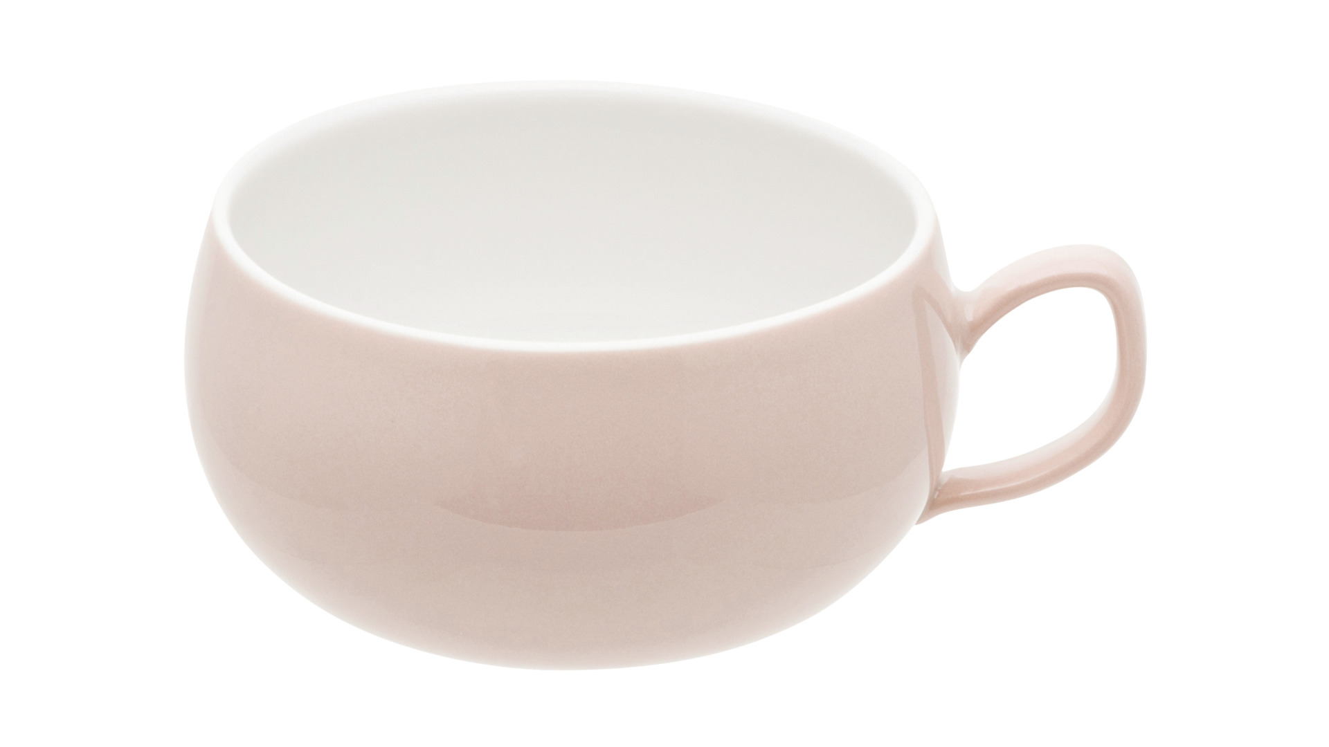 Чашка чайная с блюдцем Degrenne Salam 250 мл, фарфор, розовая