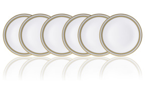 Набор тарелок обеденных Royal Crown Derby Вибрации Оникс 27 см, 6 шт