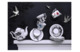 Чашка чайная ИФЗ Юлия Волшебный сад IV, 210 мл, авт  рисунка Сергей Сысоев, фарфор костяной