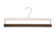 Плечики женские тонкие для брюк с перемычкой обтянутой вельветом ADJ 37x1,5см, дерево, слоновая кост