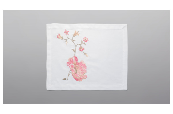Салфетка Momo for home Весна Фантазийный цветок 42х22 см, хлопок, белый