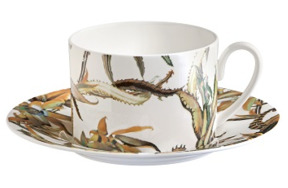 Чашка чайная с блюдцем Roberto Cavalli Home Тропический цветок 200 мл