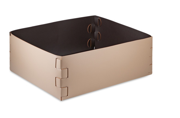 Коробка ADJ Snob 36x30х13,5 см, кожа натуральная, капучино, п/к