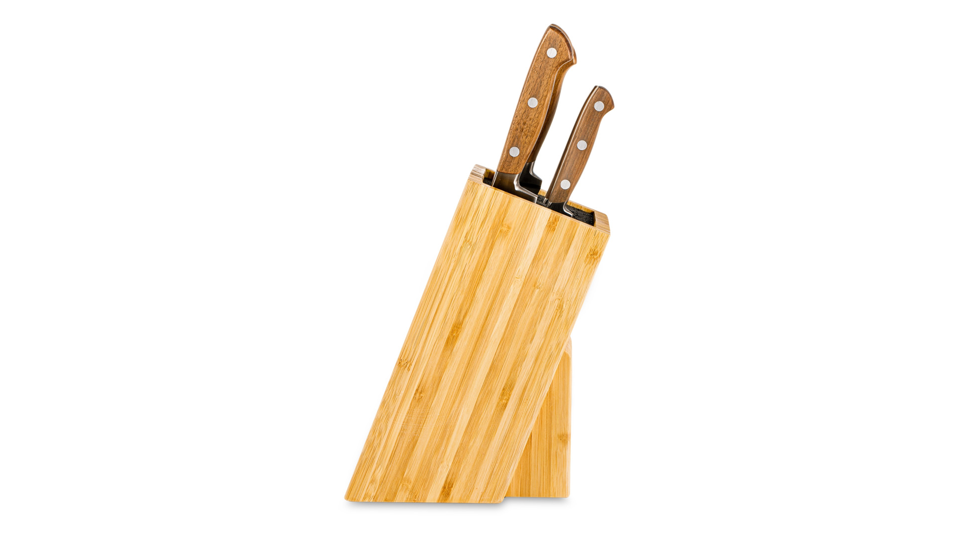 Набор из 5 ножей Tarrerias-Bonjean Georges в деревянном блоке, коричневая ручка