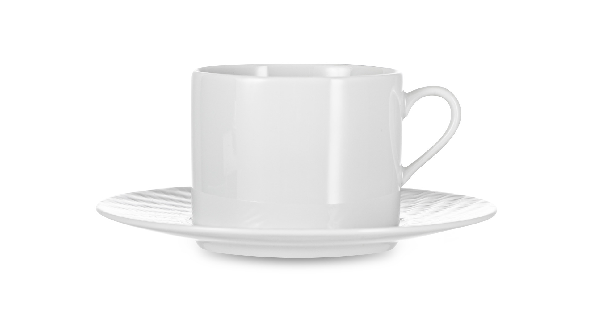Сервиз чайно-столовый Meissen Игра волн, рельеф, белый  на 2 персоны 12 предметов, фарфор