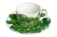 Чашка чайная с блюдцем Taitu Кактусы 230 мл, фарфор костяной