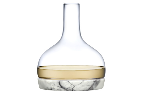 Декантер для вина Nude Glass Прохлада 1,25 л, стекло хрустальное, мрамор