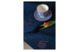 Набор салфеток сервировочных Венизное кружево Зайка 40x40 см, 2 шт, лен, синяя