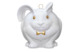 Украшение елочное Rupor Шар кролик 10 см, фарфор твердый, белый