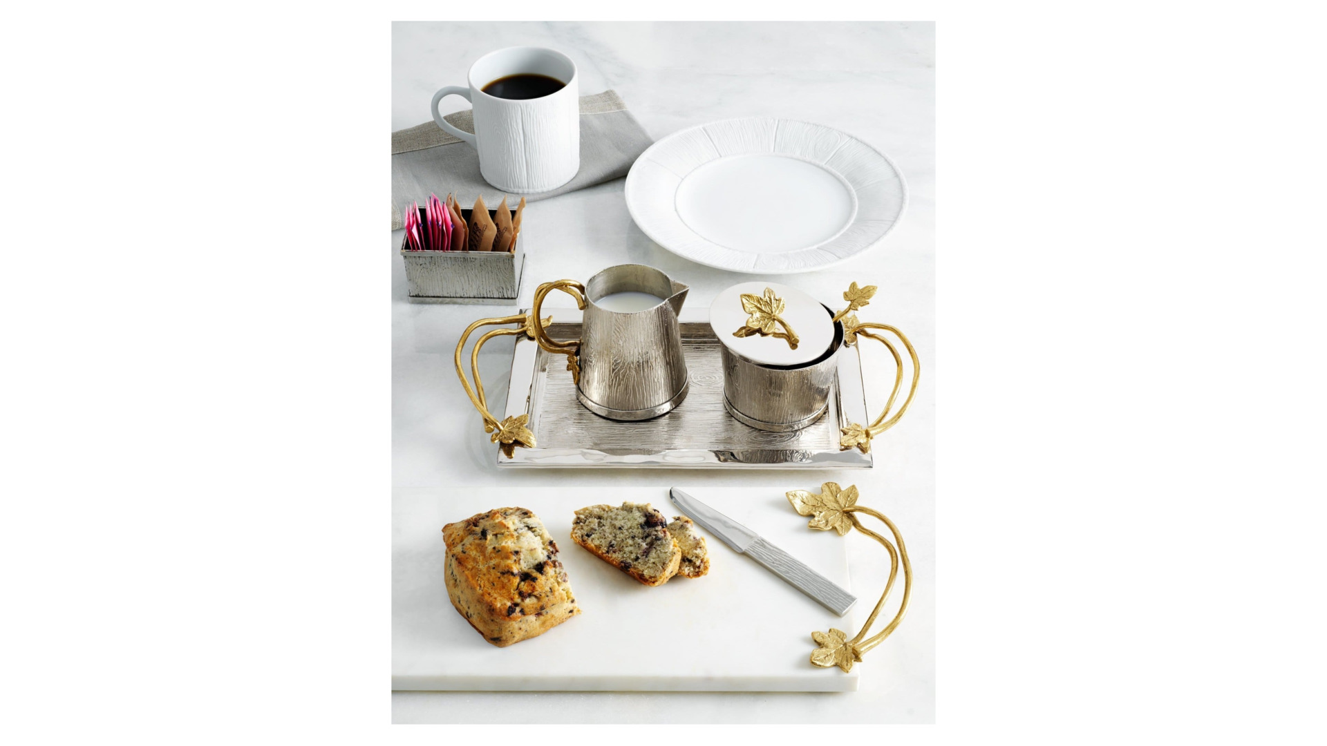 Сервиз чайно-столовый Michael Aram Плющ и дуб на 6 персон 24 предмета, фарфор