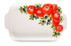 Блюдо прямоугольное с ручками Edelweiss Томаты и оливки 16х26 см, керамика