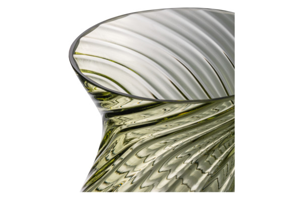 Ваза Anna Von Lipa Осло 25 см, 2,5 л, стекло хрустальное, зеленая