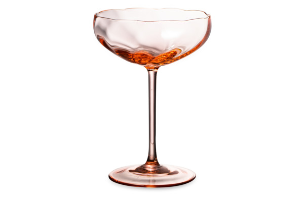 Набор креманок для шампанского Anna Von Lipa Лиму 220 мл, 2 шт, стекло хрустальное, розовый