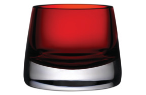 Подсвечник для чайной свечи Nude Glass Радость 8 см, хрусталь, красный