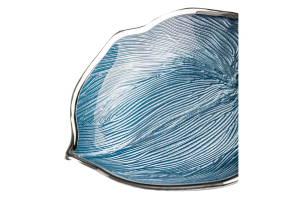 Чаша Argenesi  Foglia 15 см, небесно-голубая, стекло
