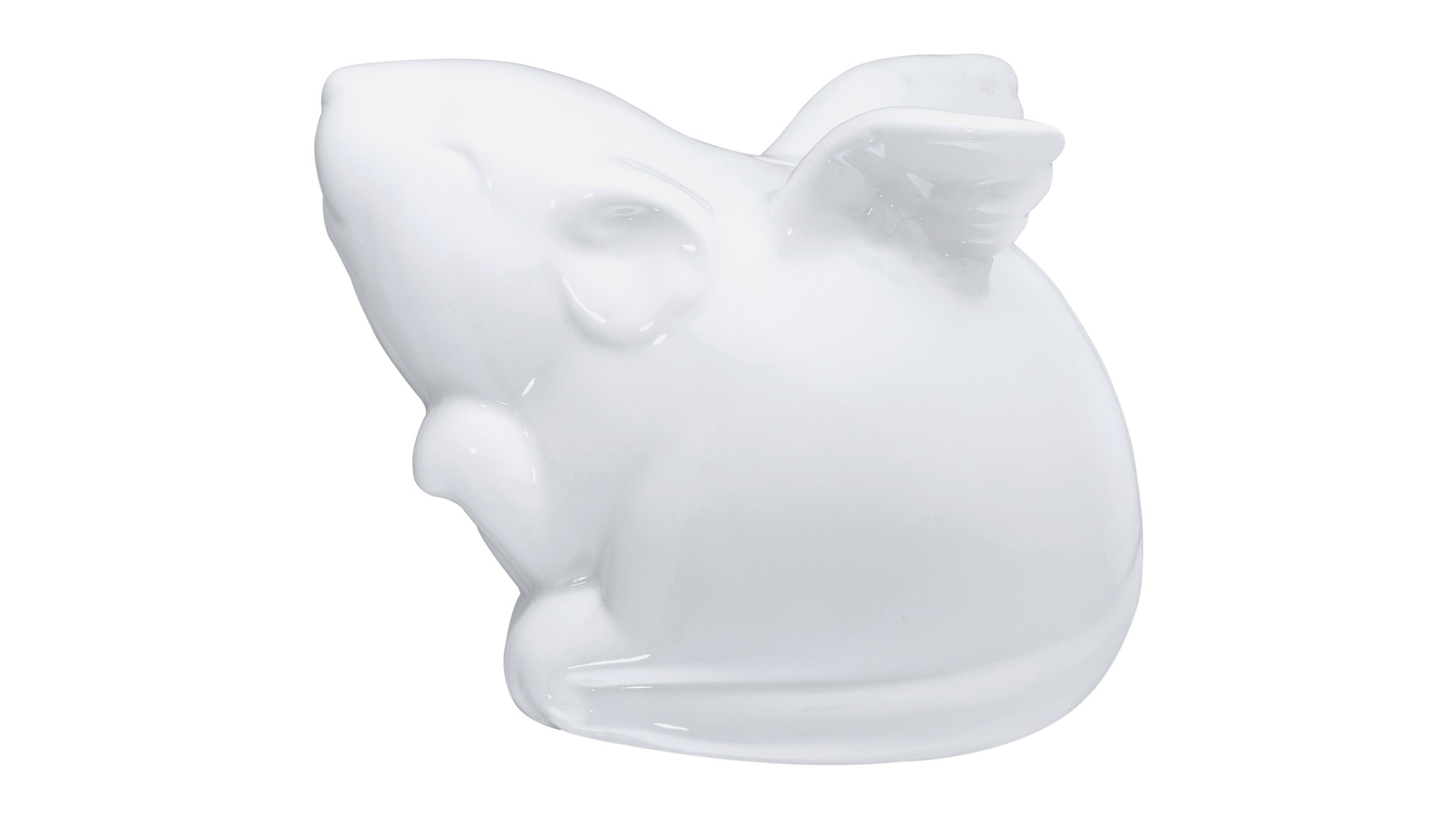 Копилка My Ceramic Story Белая мышка с крыльями 17 см, керамика