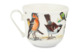 Чашка для завтрака с блюдцем Roy Kirkham Садовые птицы 450 мл, фарфор костяной